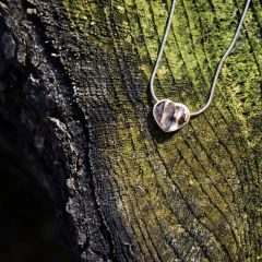 Antler heart necklace