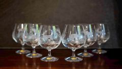 Cognac glasses with animals 6 pcs.