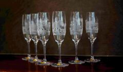 Sparkling wine glasses afrika 6 pcs.
