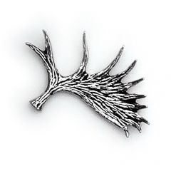 Badge moose antler