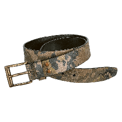 Camouflage leather belt