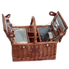 Picnic basket saint-germain vichy for 4 persons