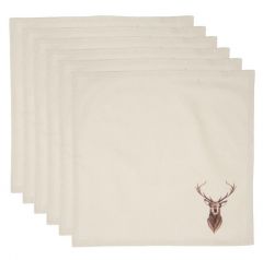 Set of napkins deer head