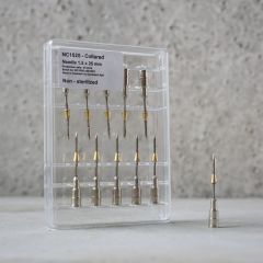 Injekcijas adata ar apkakli