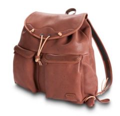 Elk leather backpack