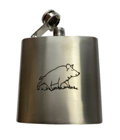 Flask wild boar metal