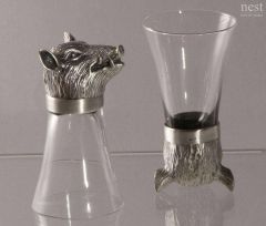 Boar shot glass