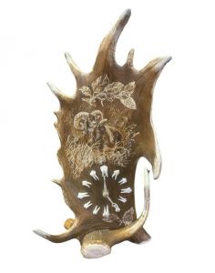 Antler table clocks