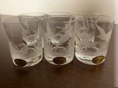 Liqueur glasses 60ml 6pcs with birds motive