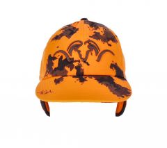 Suede blaze orange insulated cap