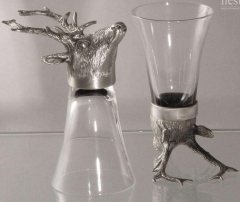 Shot glass with deer